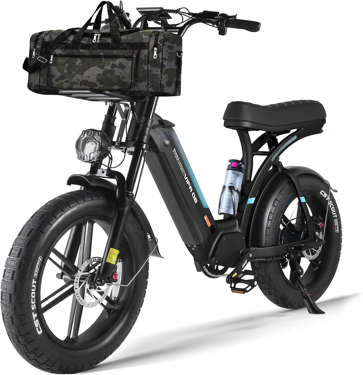 OUXI Q8 20"Fat Tire Electric Bike 750W Motor 50KM/H Max Speed 48V 20Ah Battery