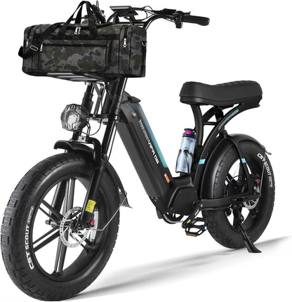 OUXI Q8 20"Fat Tire Electric Bike 750W Motor 50KM/H Max Speed 48V 20Ah Battery