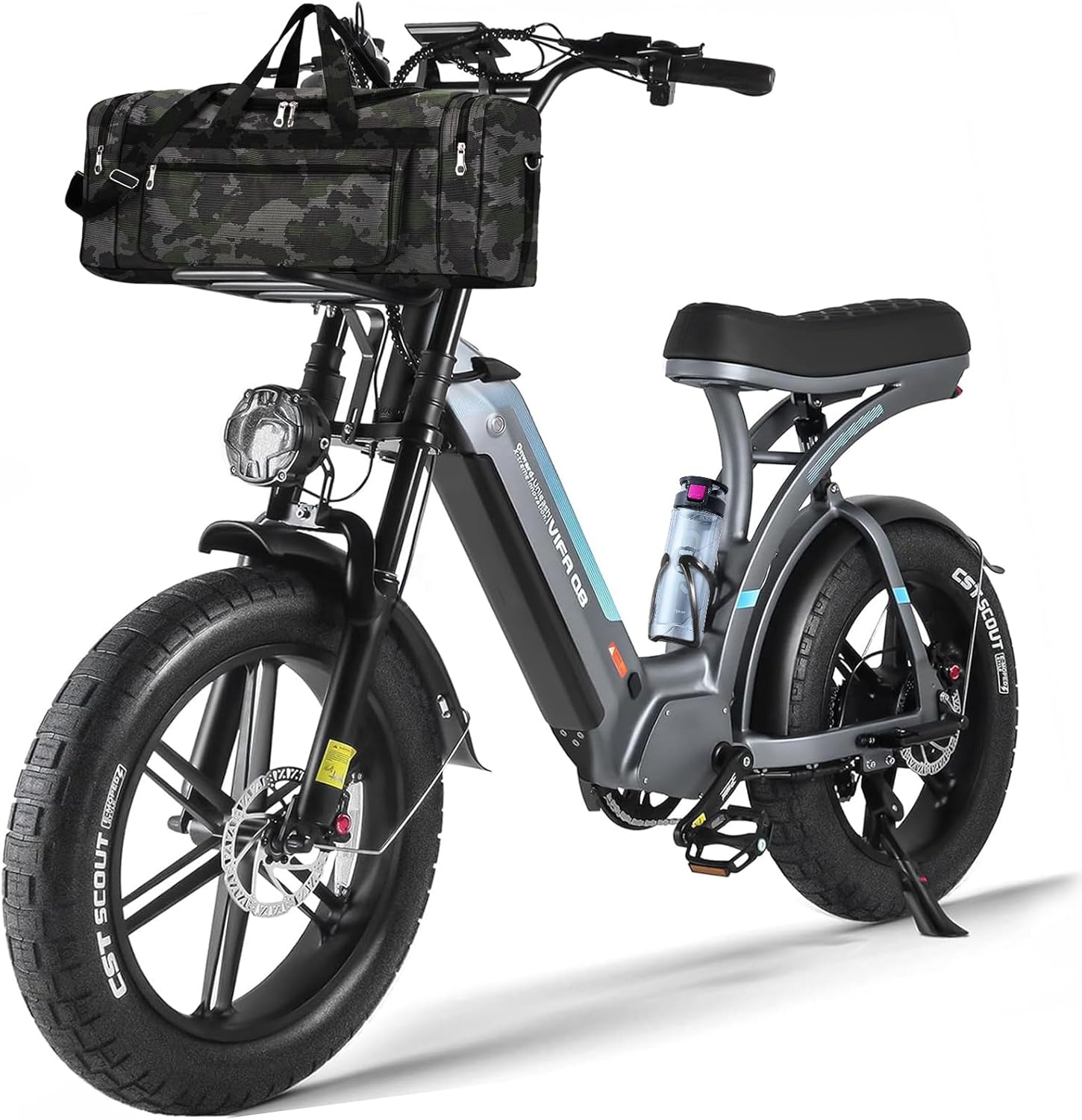 OUXI Q8 20"Fat Tire Electric Bike 750W Motor 50KM/H Max Speed 48V 20Ah Battery